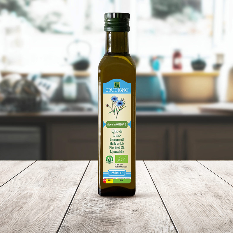 Olio di Lino Biologico Crudigno 250ml - Organic Oils Italia s.r.l.