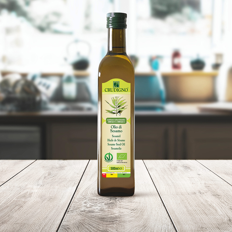 Olio di Sesamo Biologico Crudigno 500ml - Organic Oils Italia s.r.l.