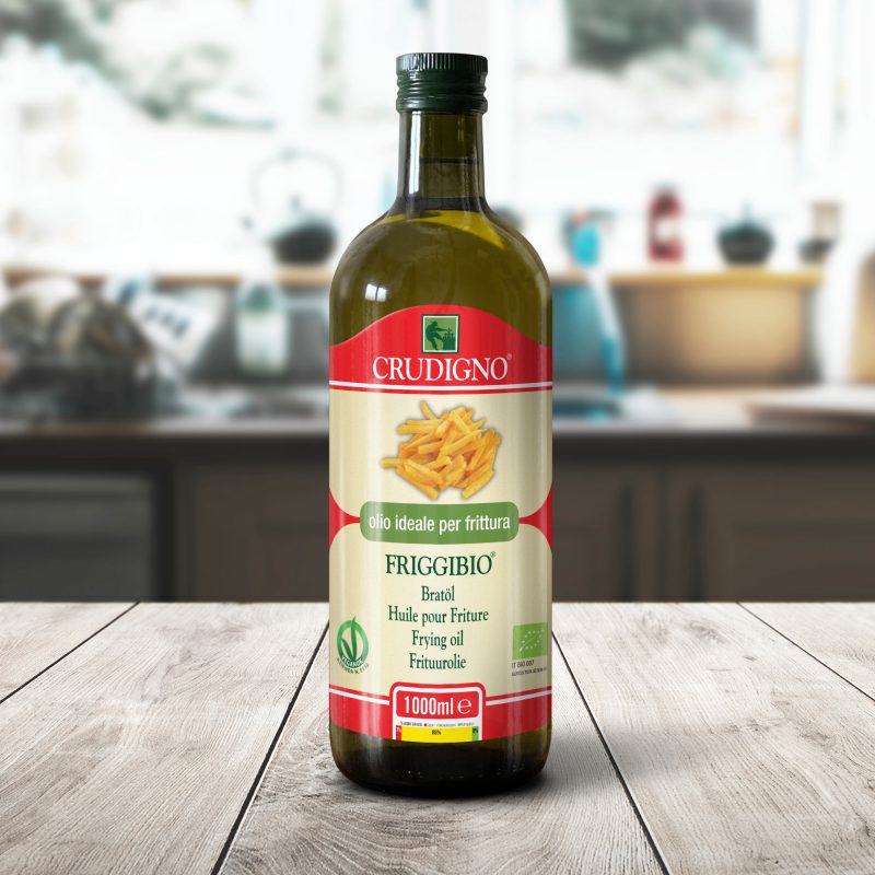 Friggibio - Olio ideale per frittura - 1000ml - Crudigno